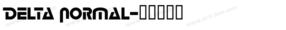 Delta Normal字体转换